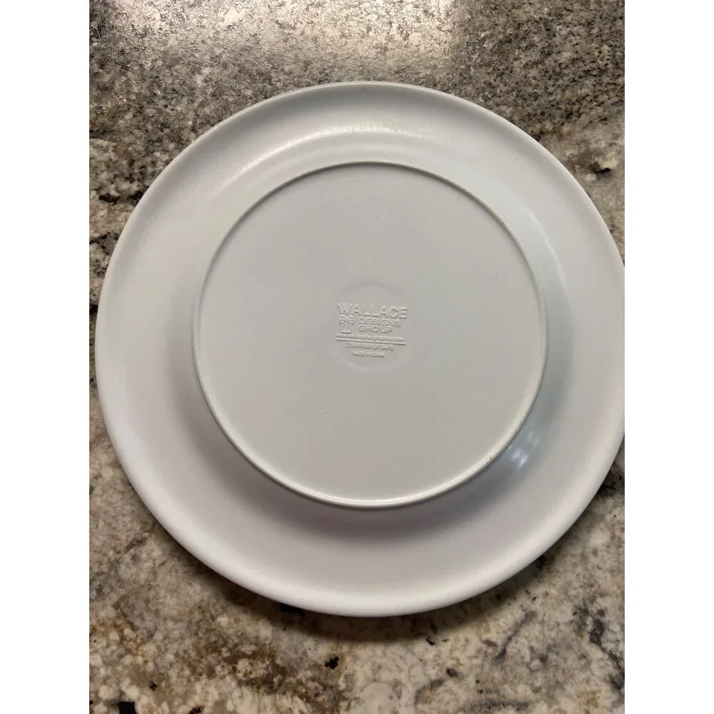 Wallace Reindeer Plates Set of 4 Holiday Snowflake Rustic Lodge Christmas Decor
